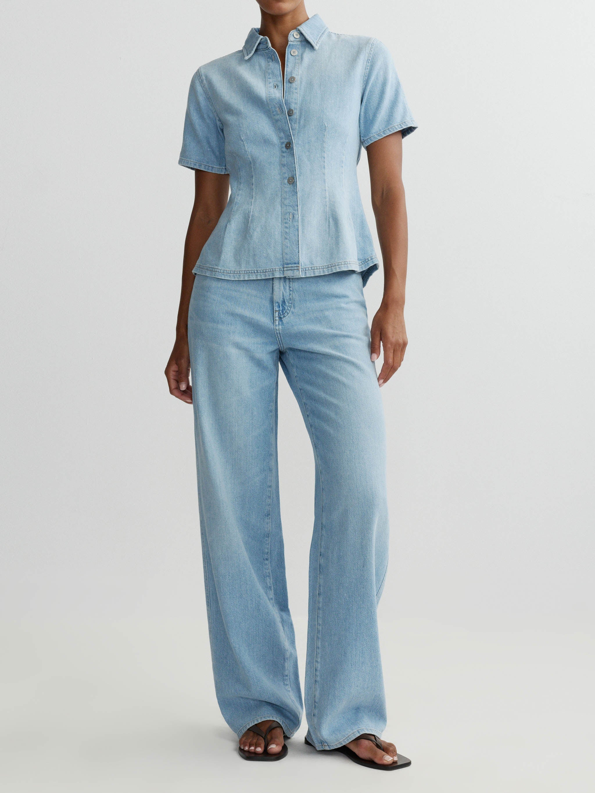 DL1961 Joice Short Sleeve Denim Shirt