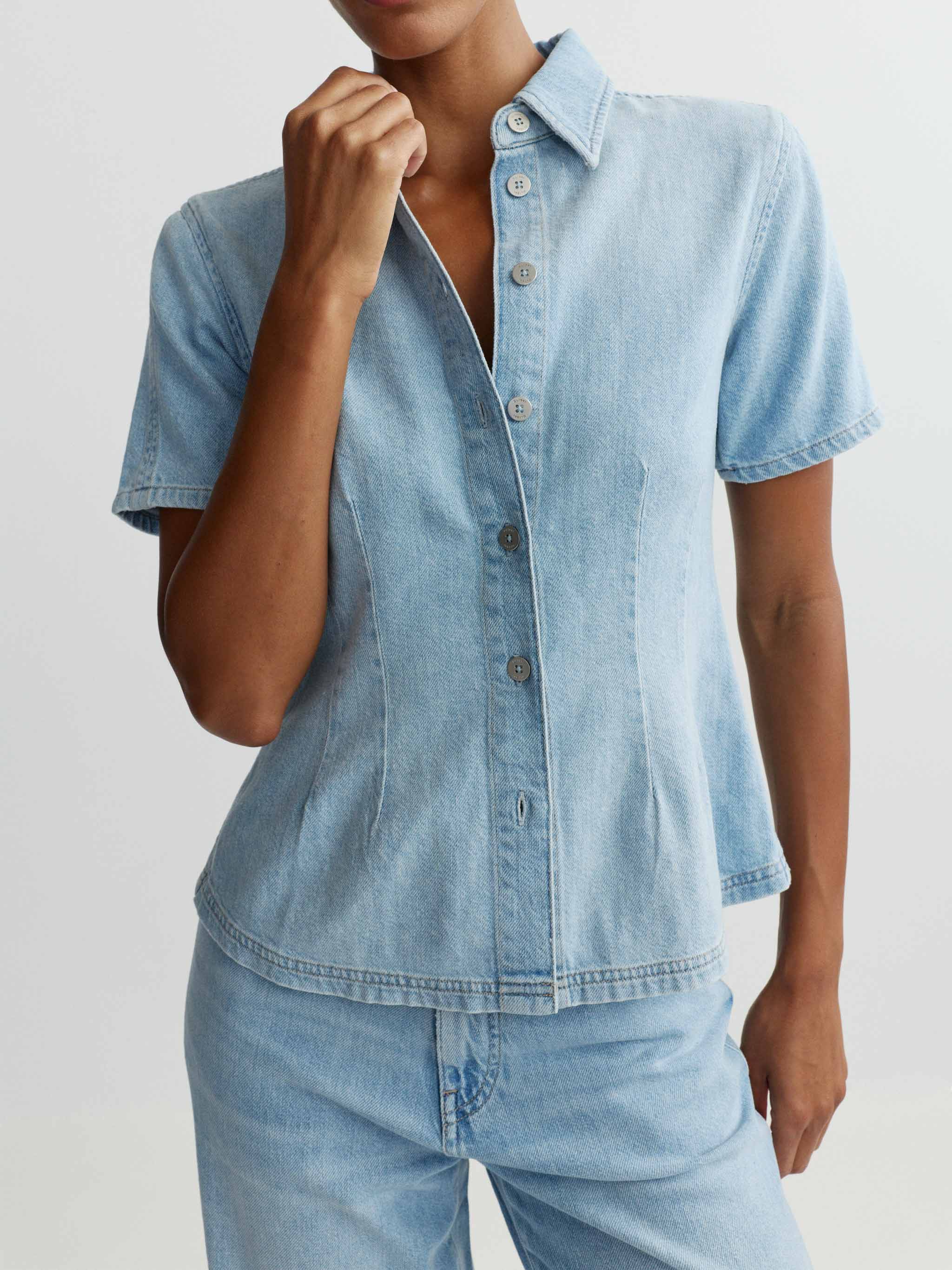 DL1961 Joice Short Sleeve Denim Shirt