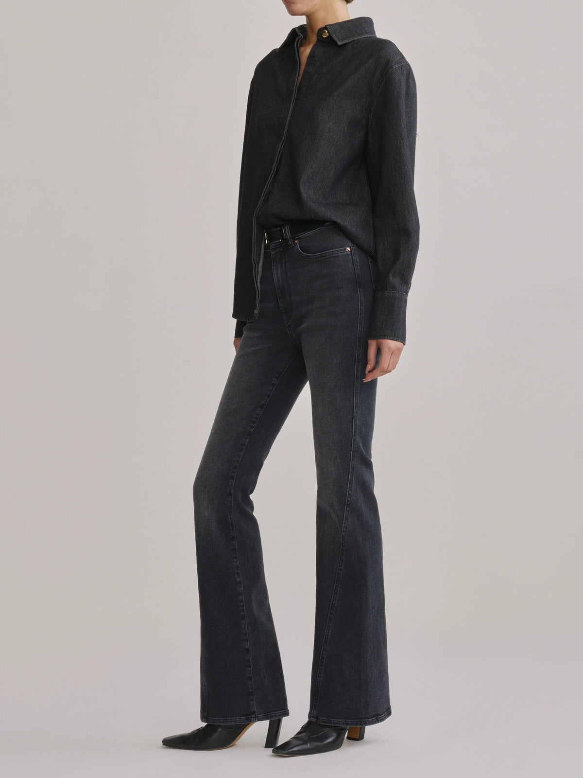 DL1961 Bridget Boot High Rise Instasculpt™ 31.5" Jeans - Nightshade Seamed