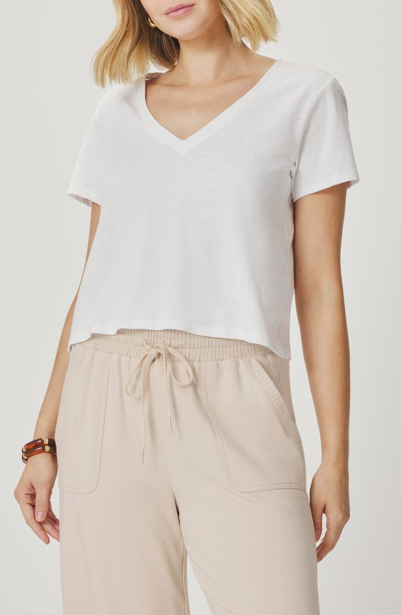 Splendid Louisa V-Neck Tee - White