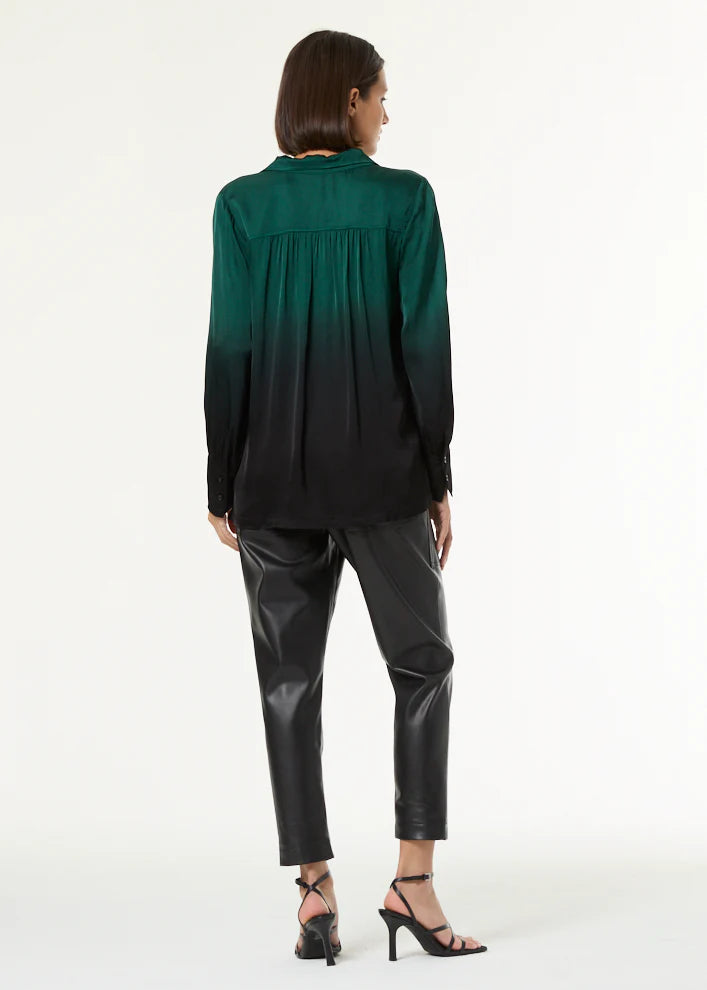 Rynn Blouse - Rainforest Black Ombre