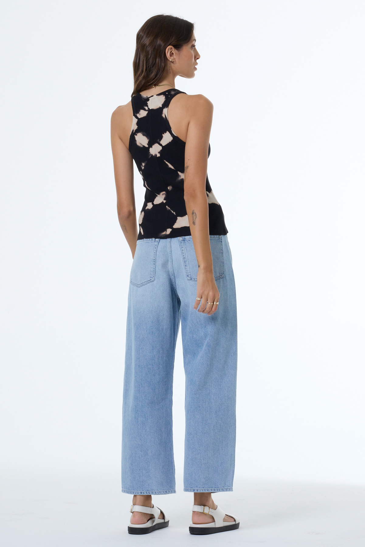 YFB Iggy Tank - Black Shibori Wash