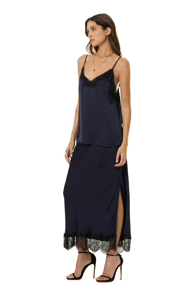 YFB Felicia Lace Midi Skirt - Midnight