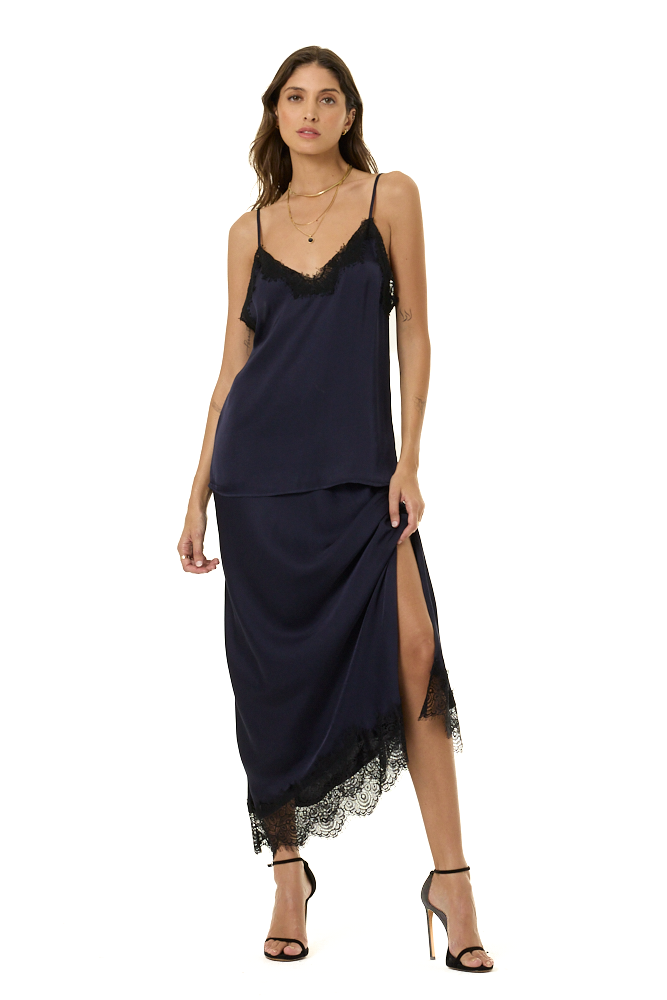 YFB Felicia Lace Midi Skirt - Midnight