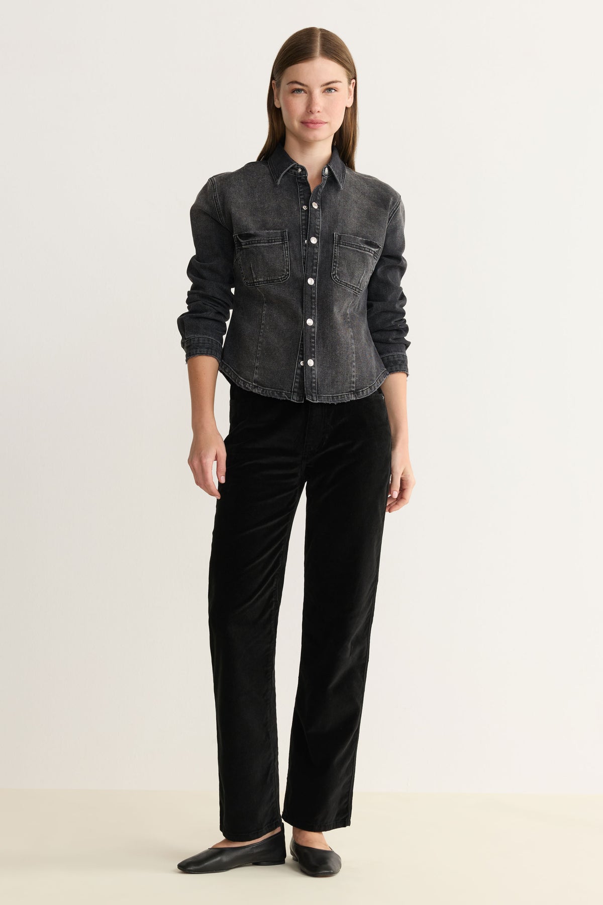 SAT - 90's Straight Jeans - Black Velvet