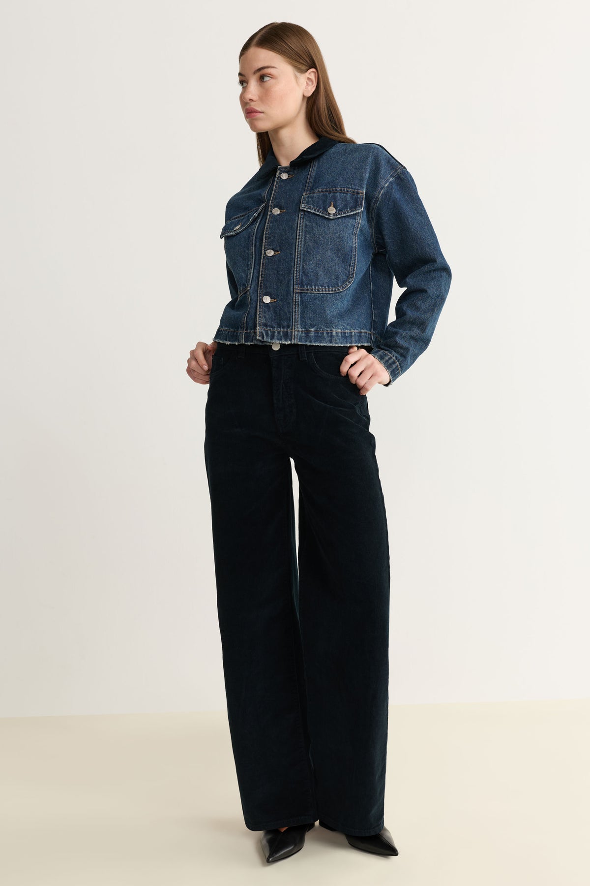 NCE Cord Wide Leg Jeans