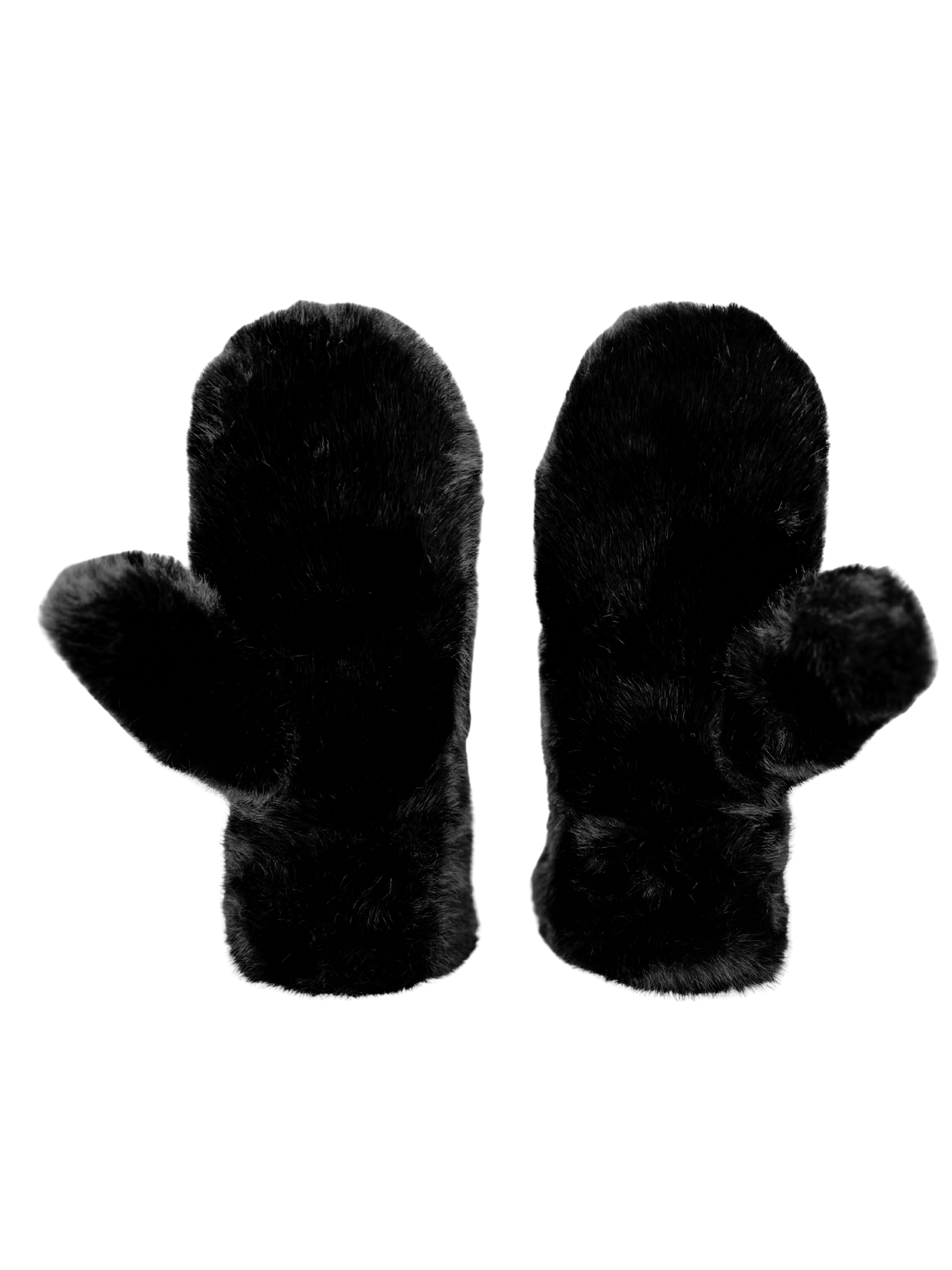 Faux Fur Mittens