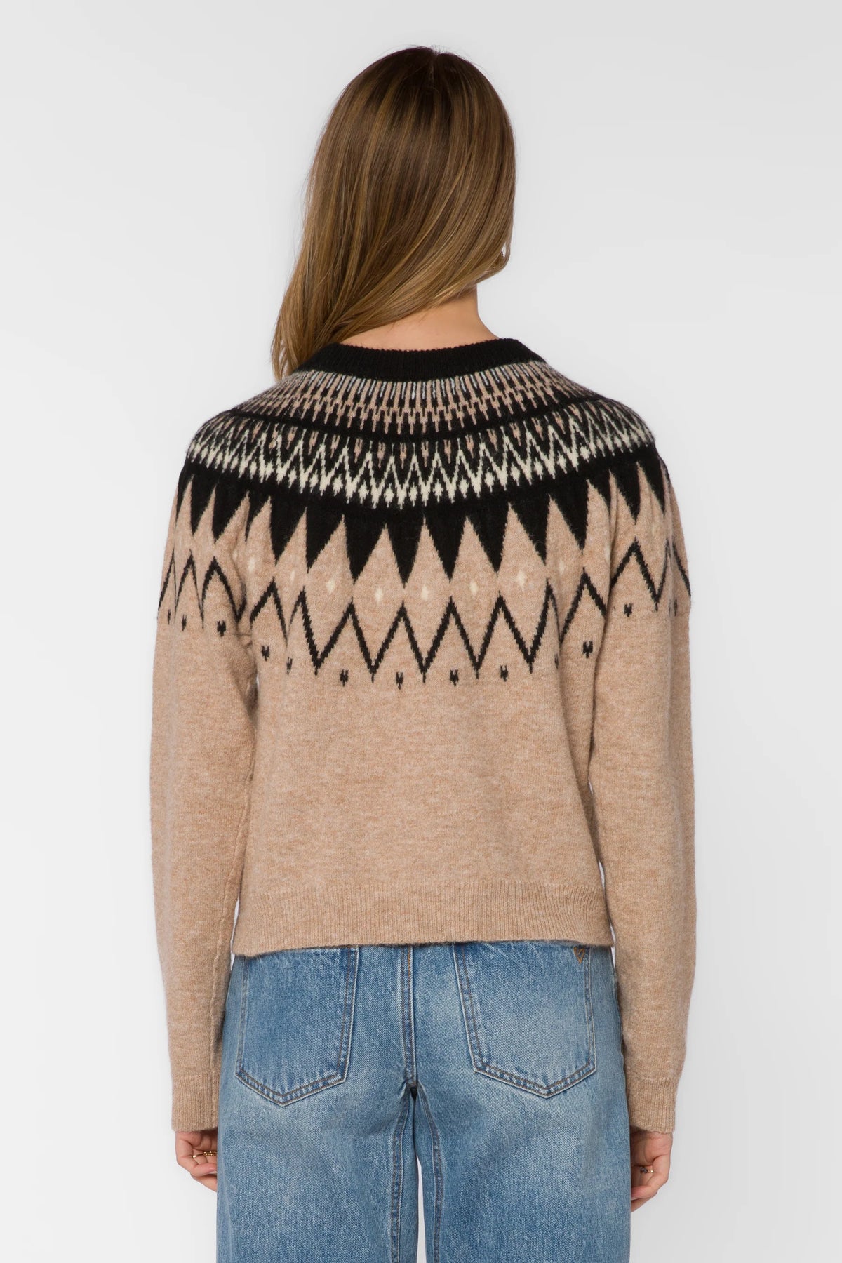 Velvet Heart Delvine Nordic Knit Sweater - Dune