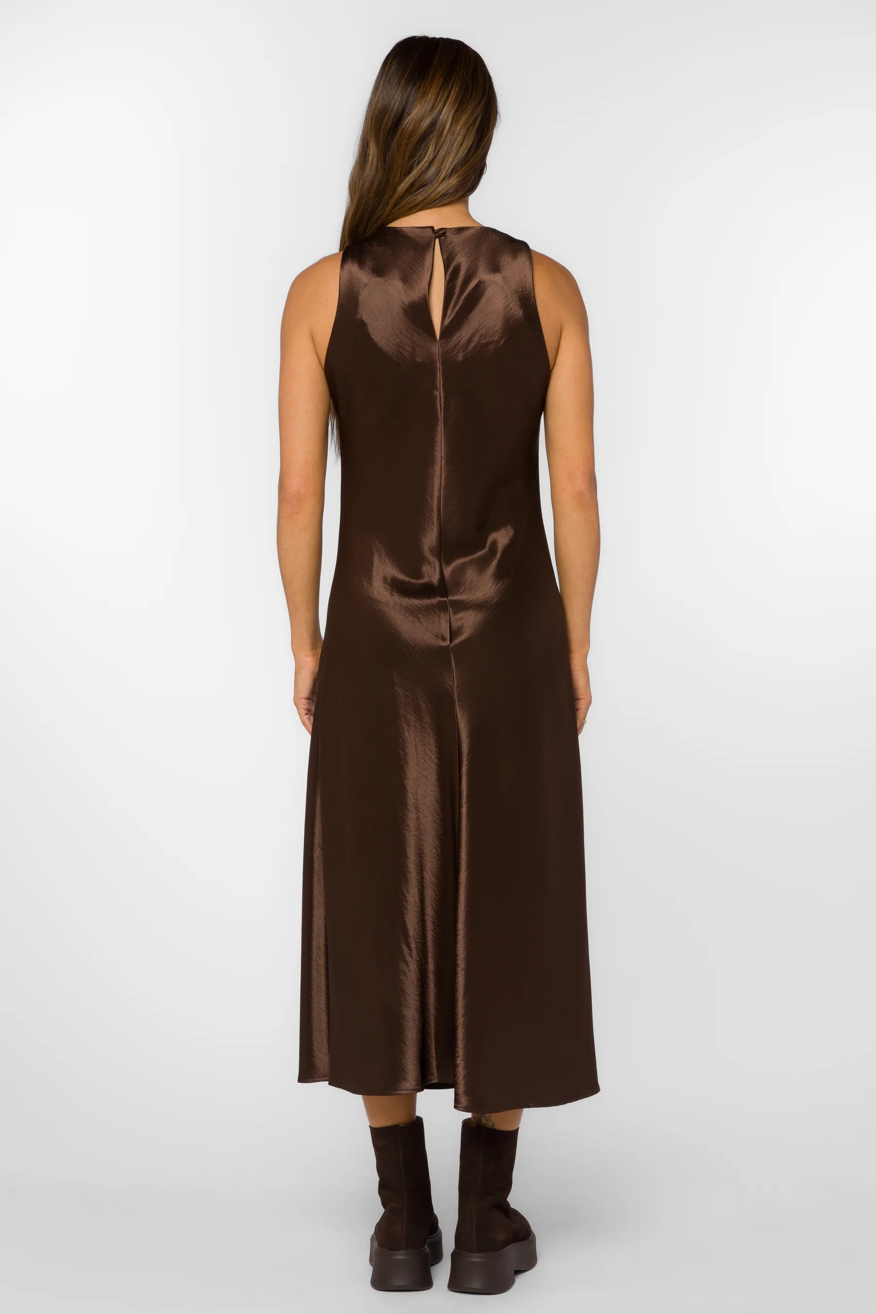 Dorothea Maxi Dress - Walnut Timber