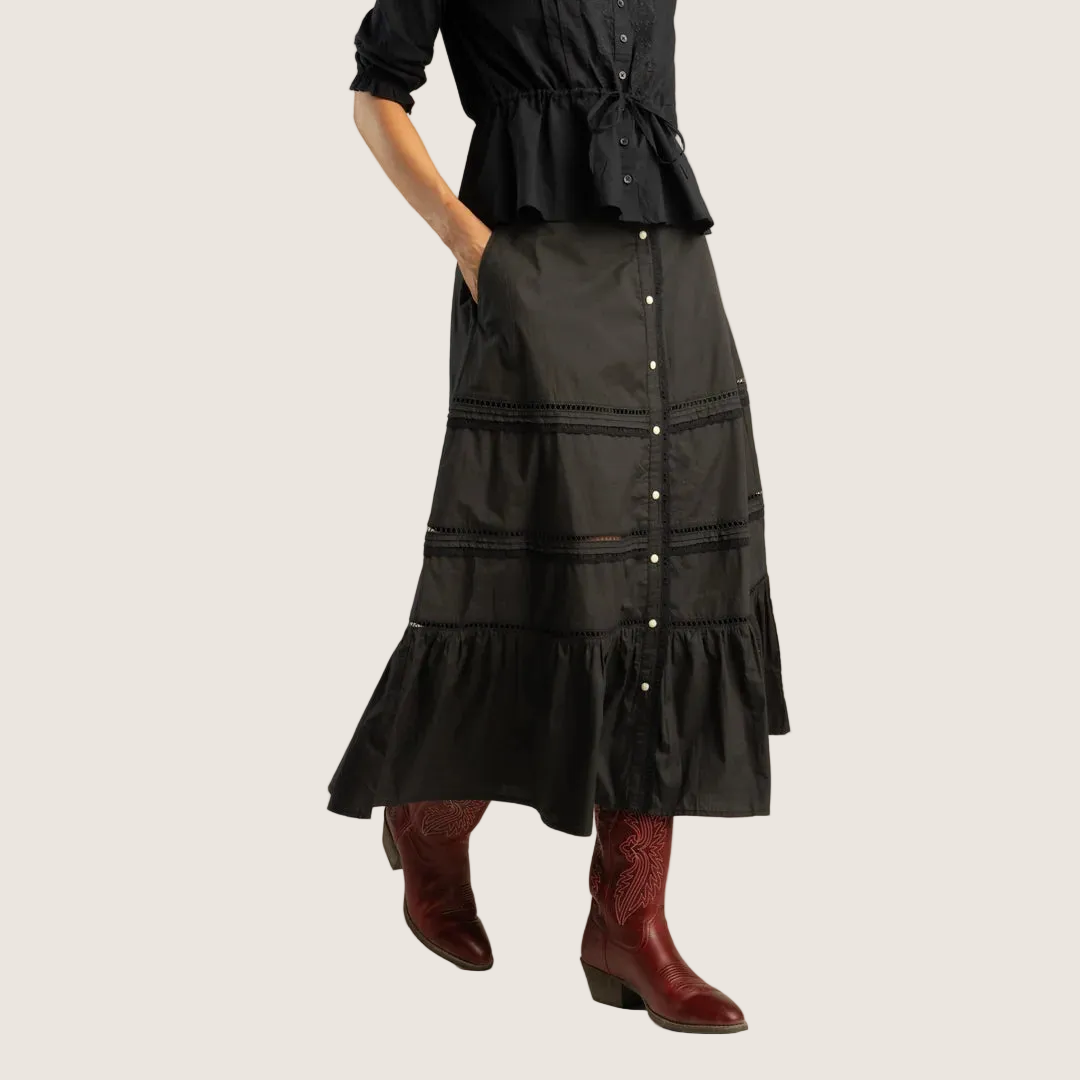 Sendero Prairie Skirt - Black