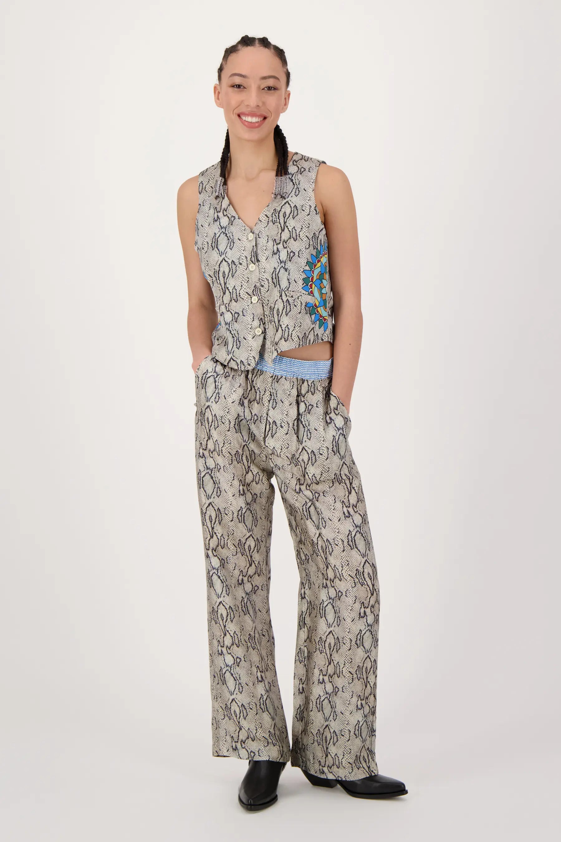 Cameron Snake Print Vest