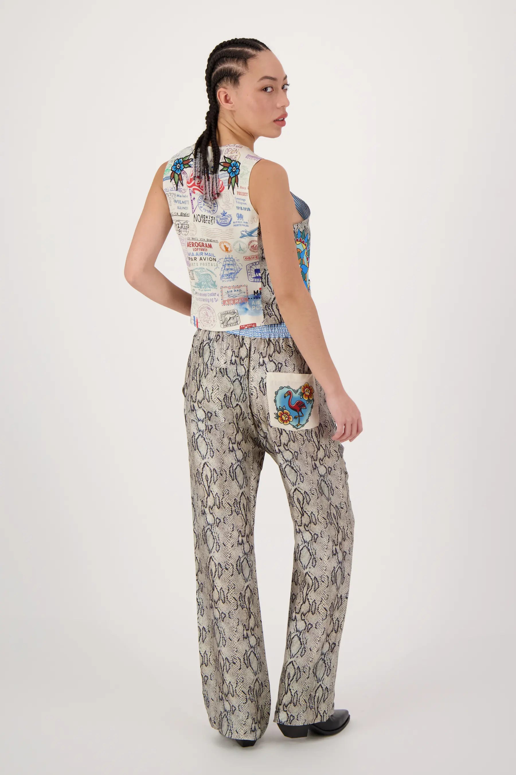 Cameron Snake Print Vest