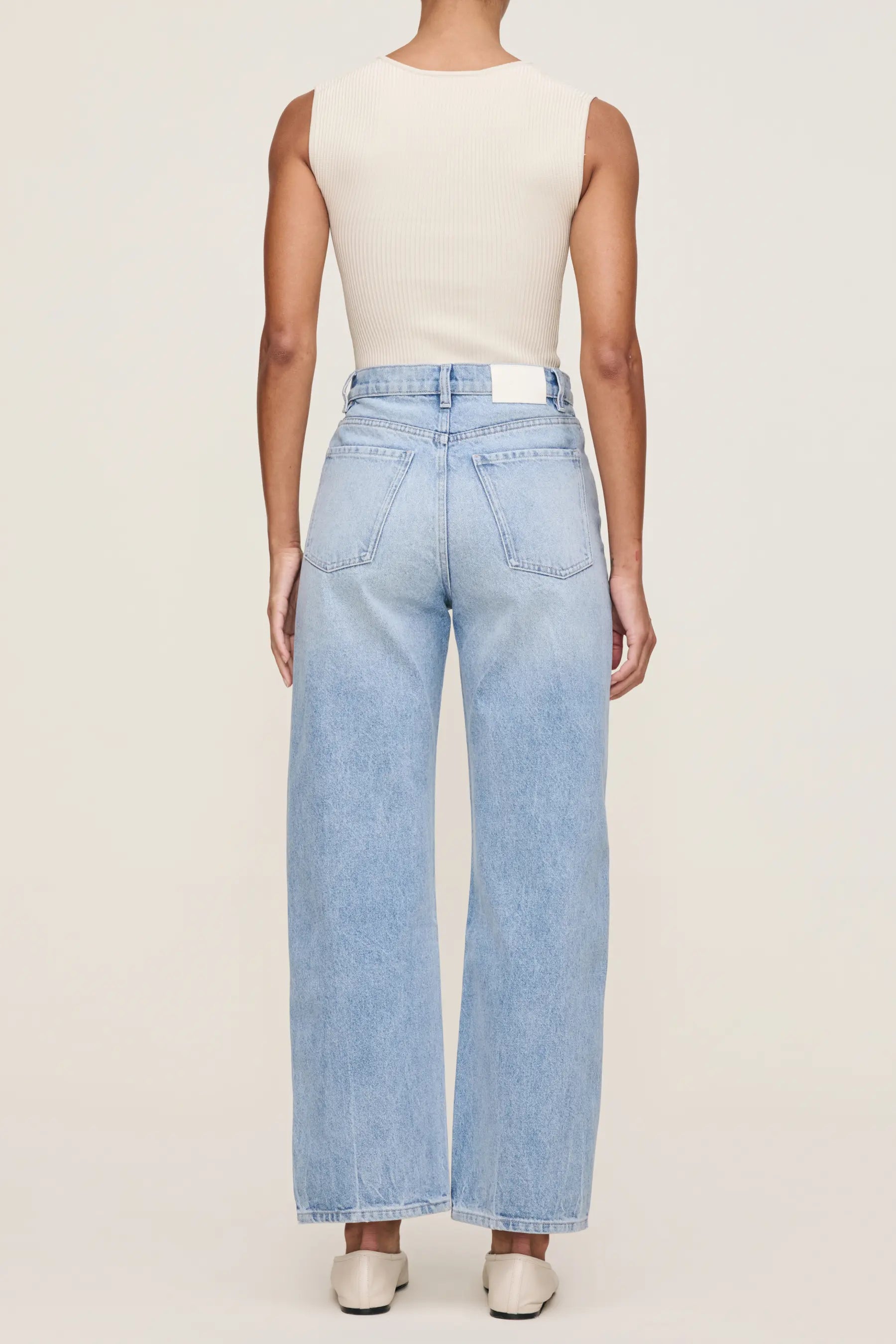 Karmine Refined Wide Leg High Rise Jeans