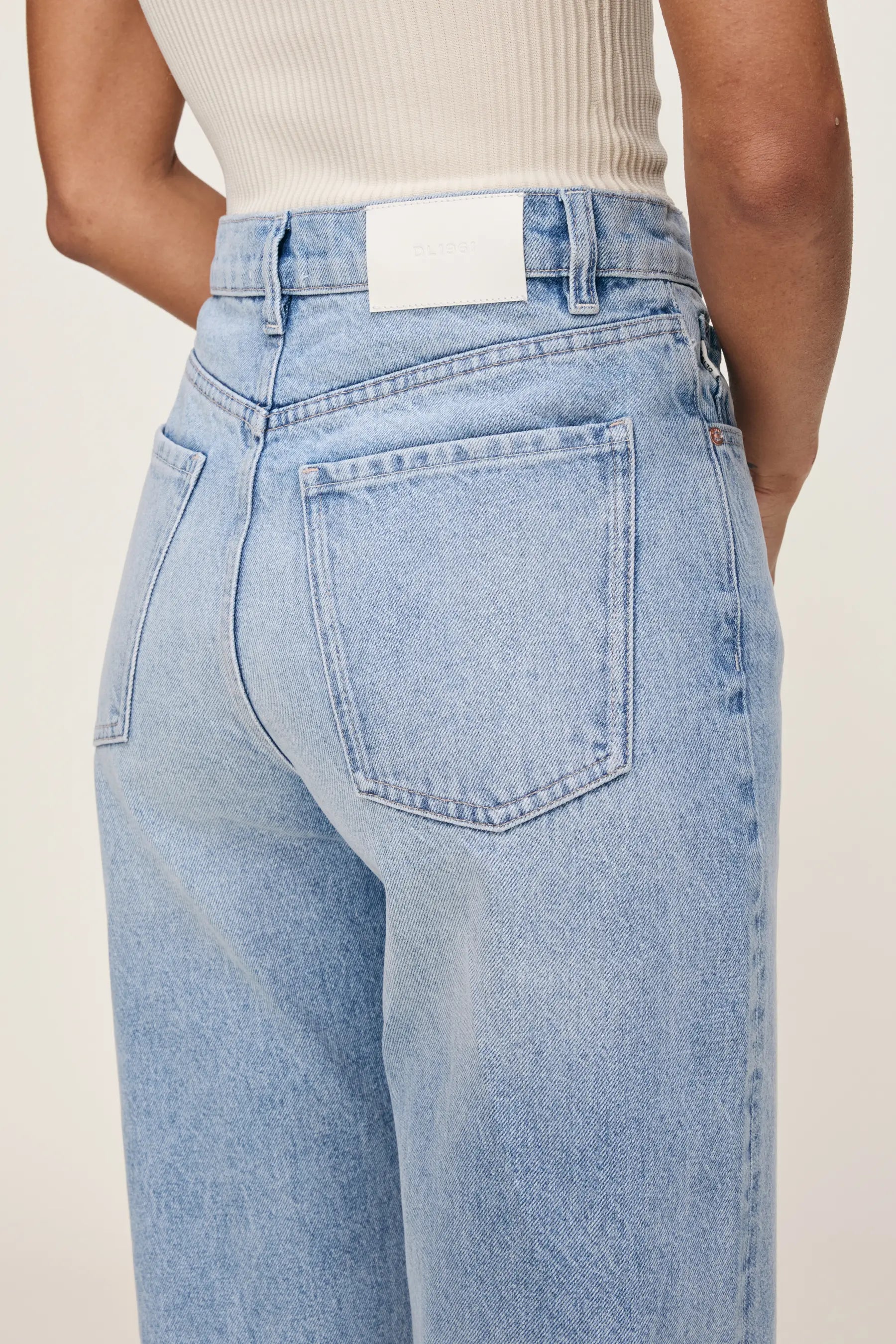 Karmine Refined Wide Leg High Rise Jeans