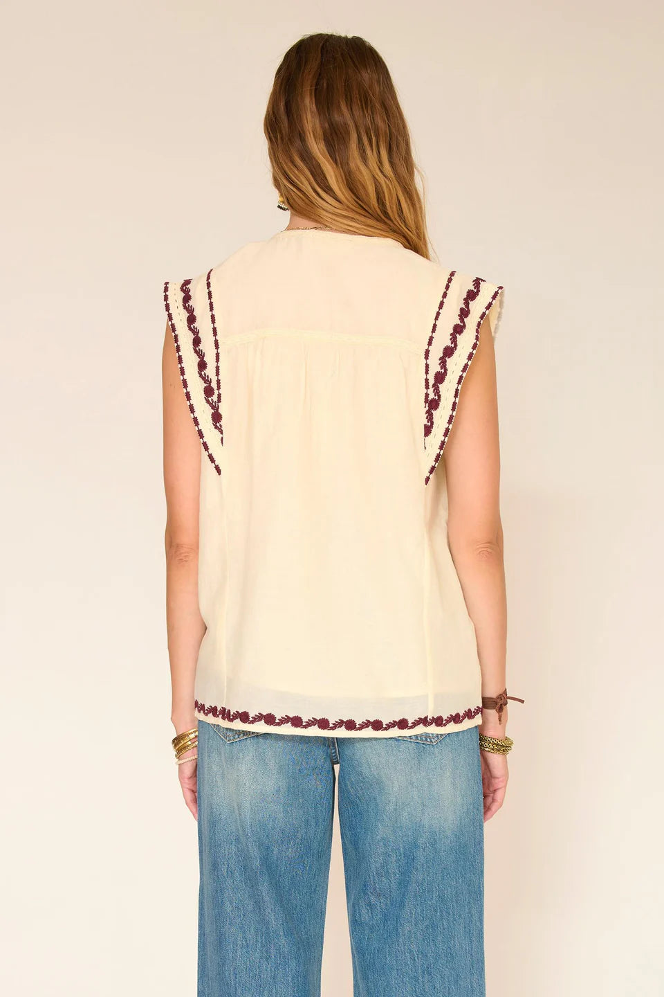 MKT Studio Holia Embroidered Top