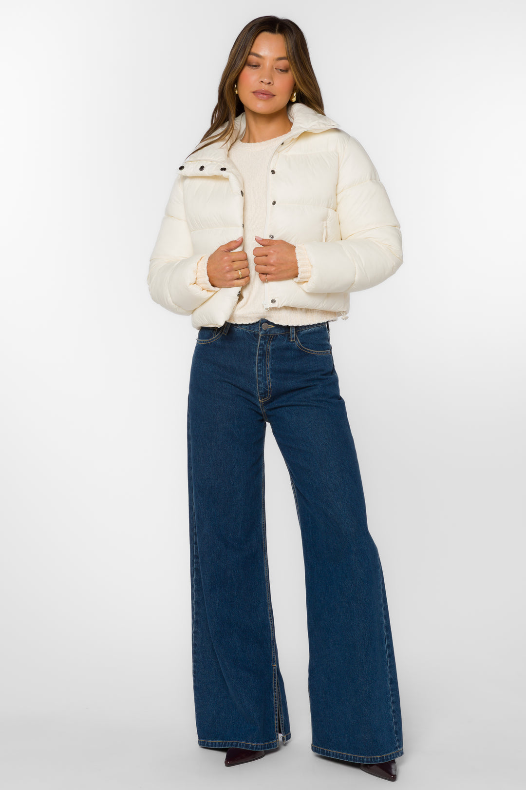 Jonas Puffer Jacket - Cream