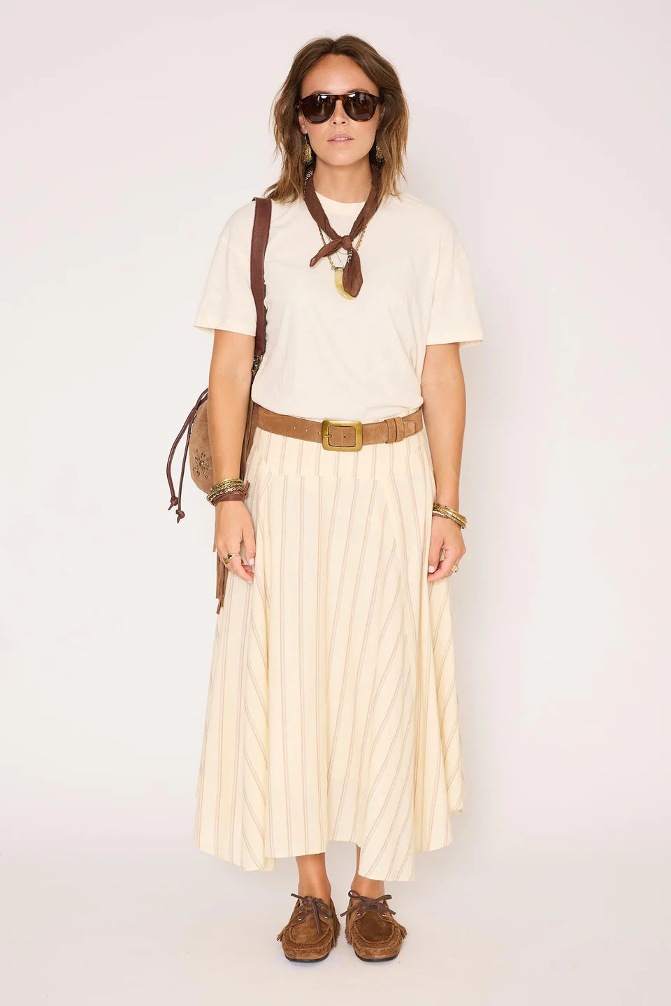 MKT Studio Jordana Cotton Midi Skirt