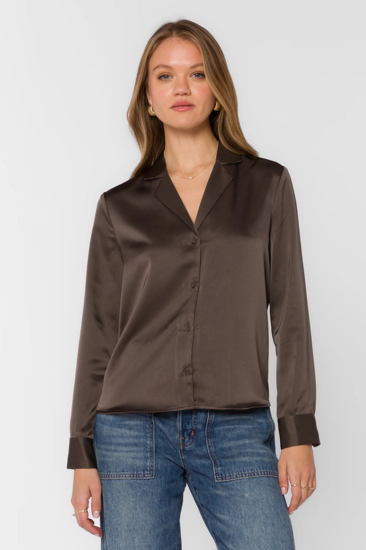 Velvet Heart Kensley Blouse - Bronze Olive