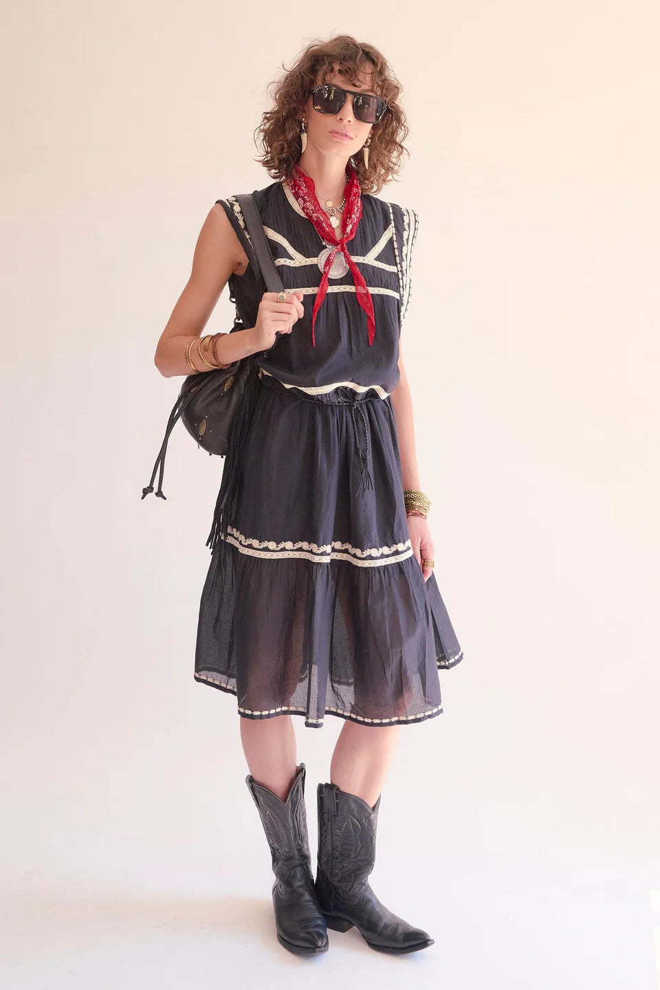MKT Studio Roleo Bohemian Midi-Dress