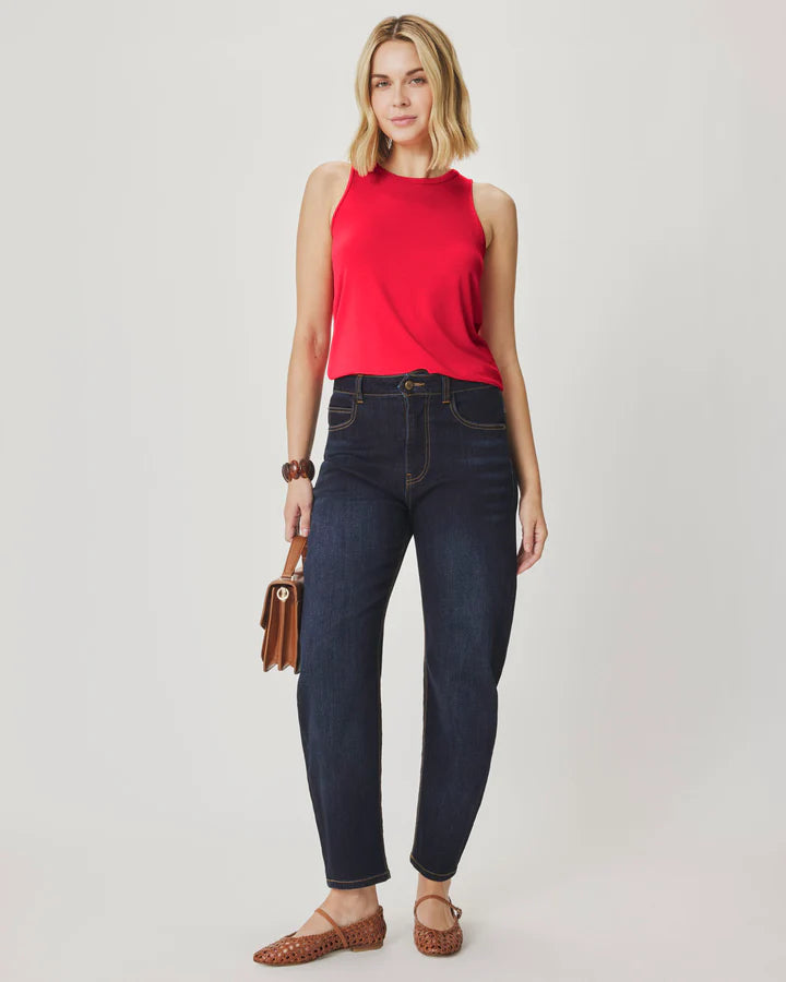 Splendid Bamboo Blend High Neck Tank - Scarlet