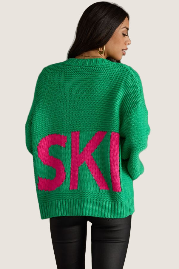 Ski Cardi - Green