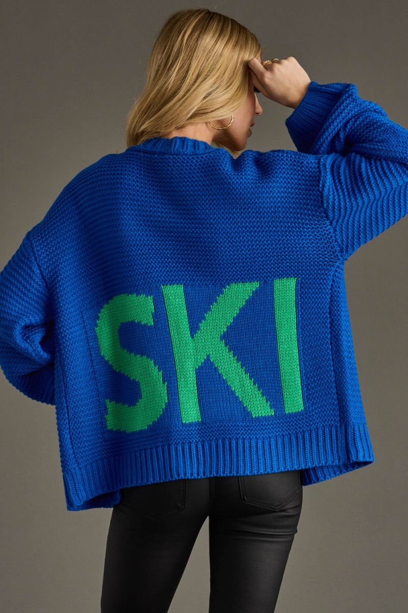 Ski Cardi - Blue