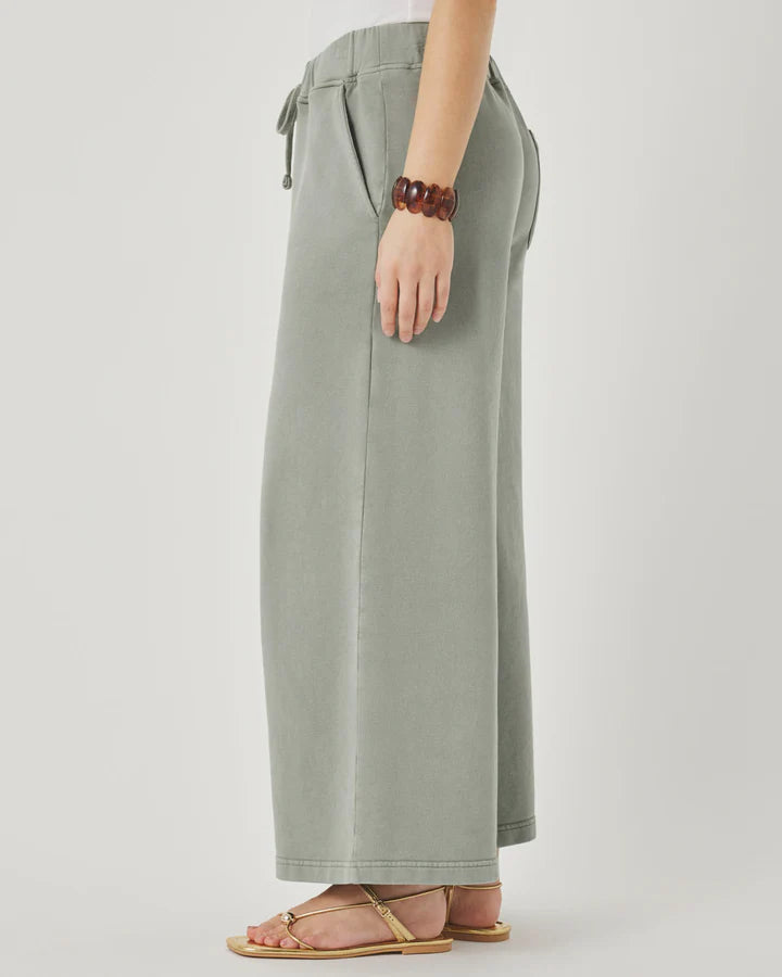Splendid Greta Terry Crop Pant - Eucalyptus