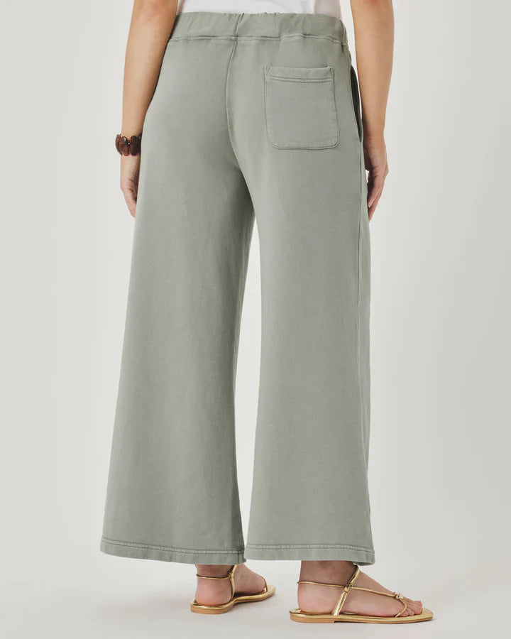 Splendid Greta Terry Crop Pant - Eucalyptus