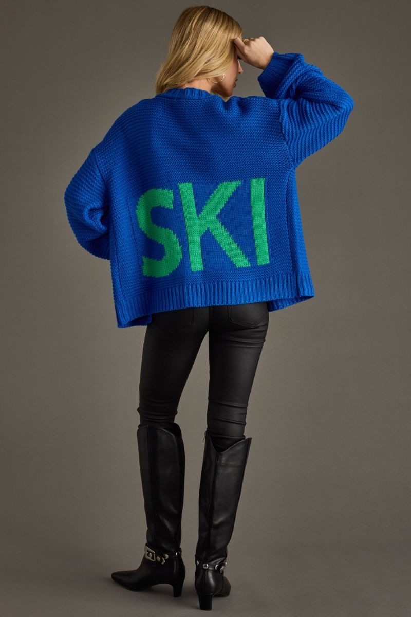 Ski Cardi - Blue
