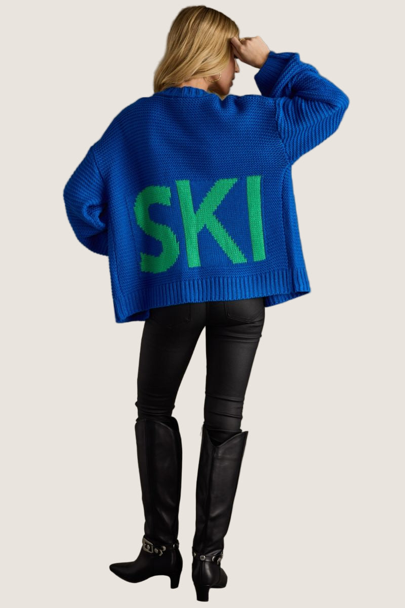 Ski Cardi - Blue