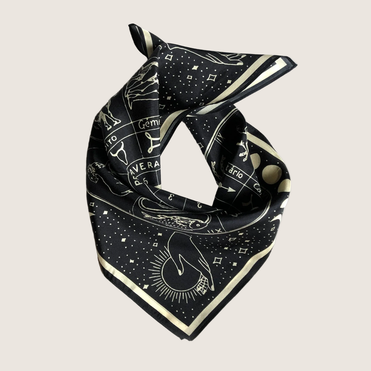 Zodiac Signs 100% Silk Scarf
