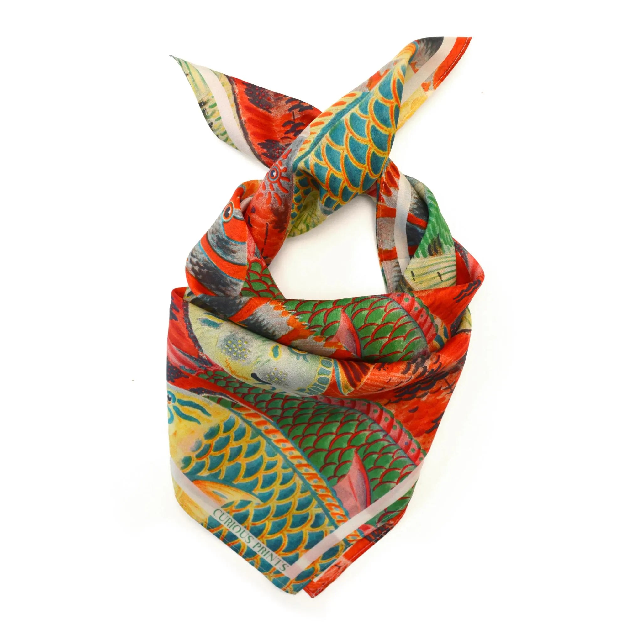 Tropical Fish Silk Scarf