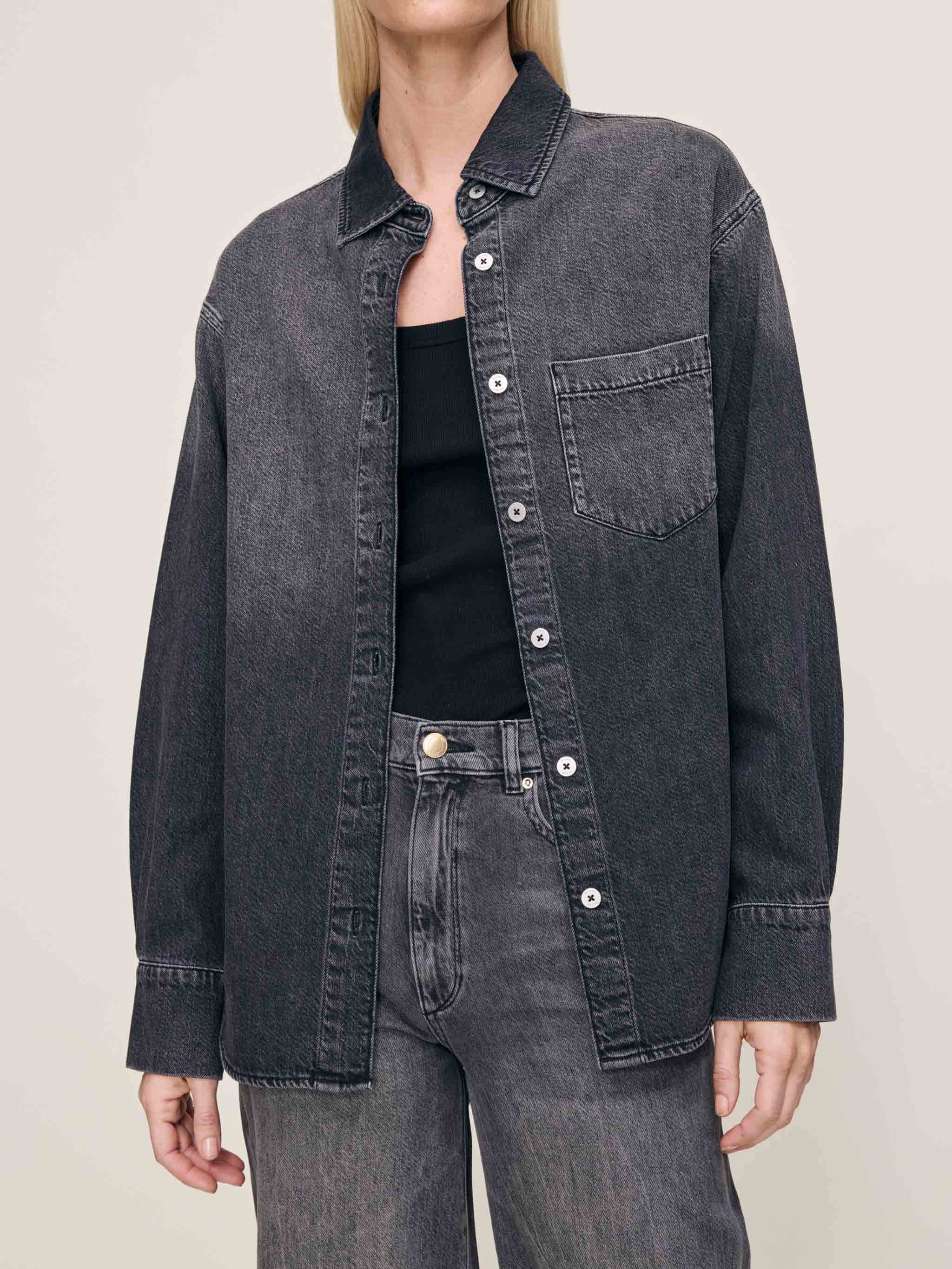Faye Oversized Denim Shirt