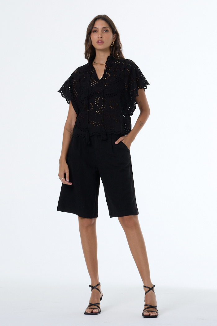 YFB Terrance Long Bermuda Short - Black