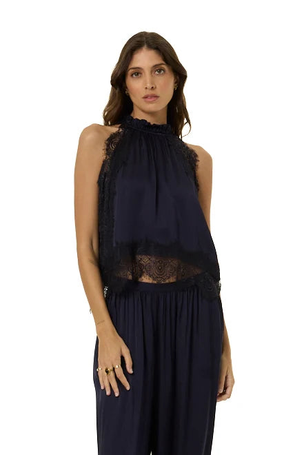 YFB Celest Lace Top - Midnight