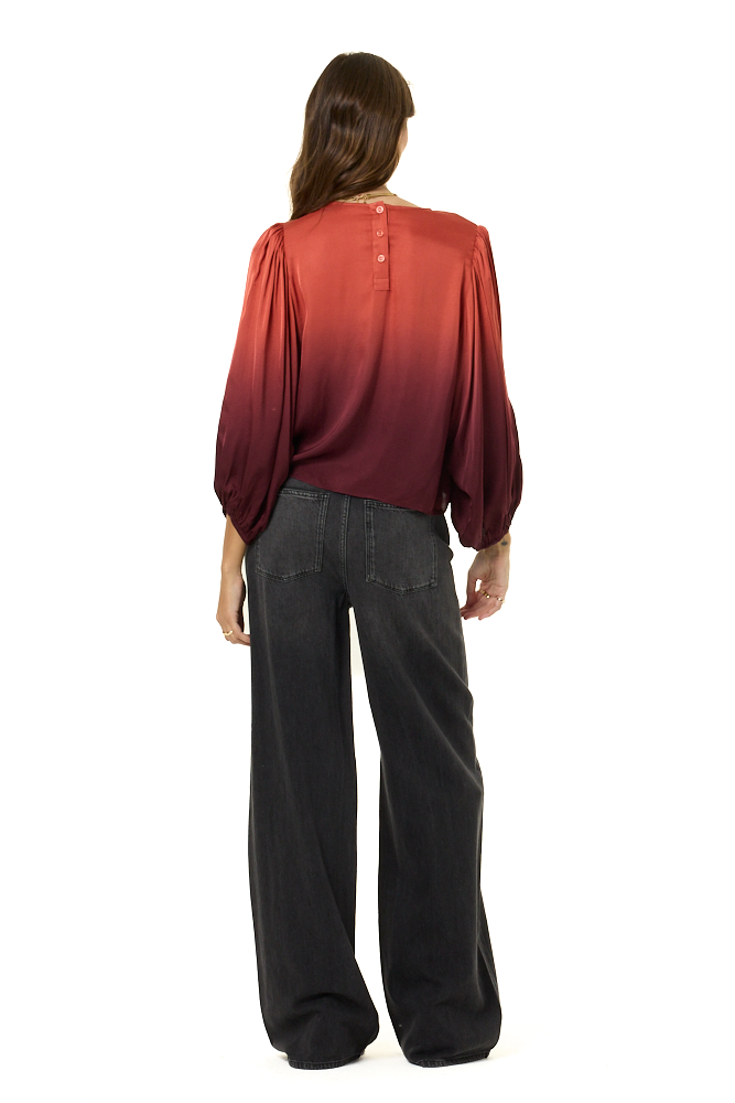 YFB Cedar Draped Top - Mud Ombre