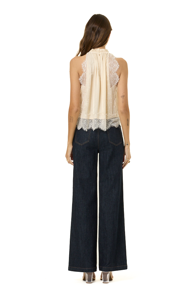 YFB Celest Lace Top - Chalk