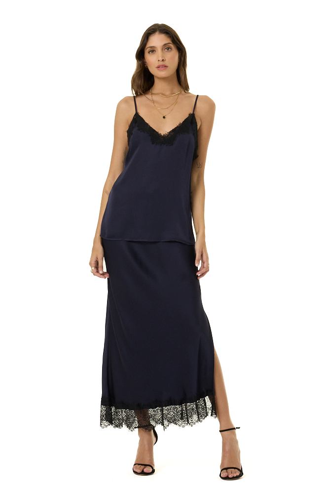 YFB Felicia Lace Midi Skirt - Midnight