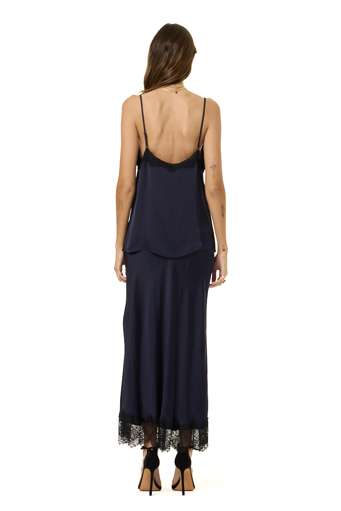 YFB Felicia Lace Midi Skirt - Midnight