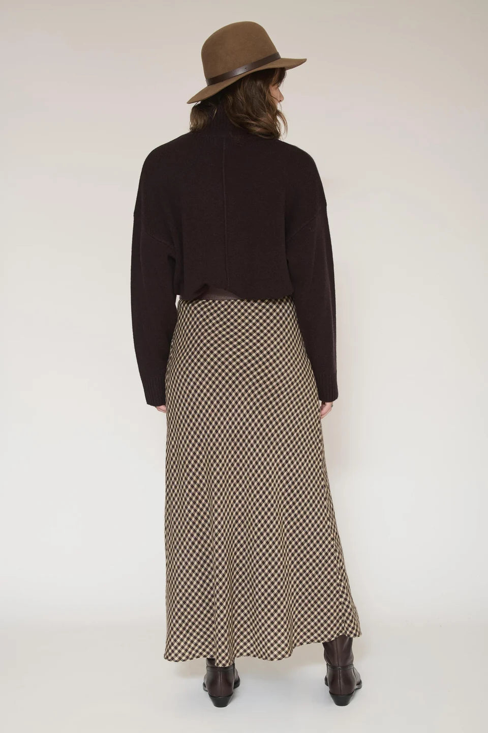 MKT Studio Jupe Jolio-Checks Maxi Skirt