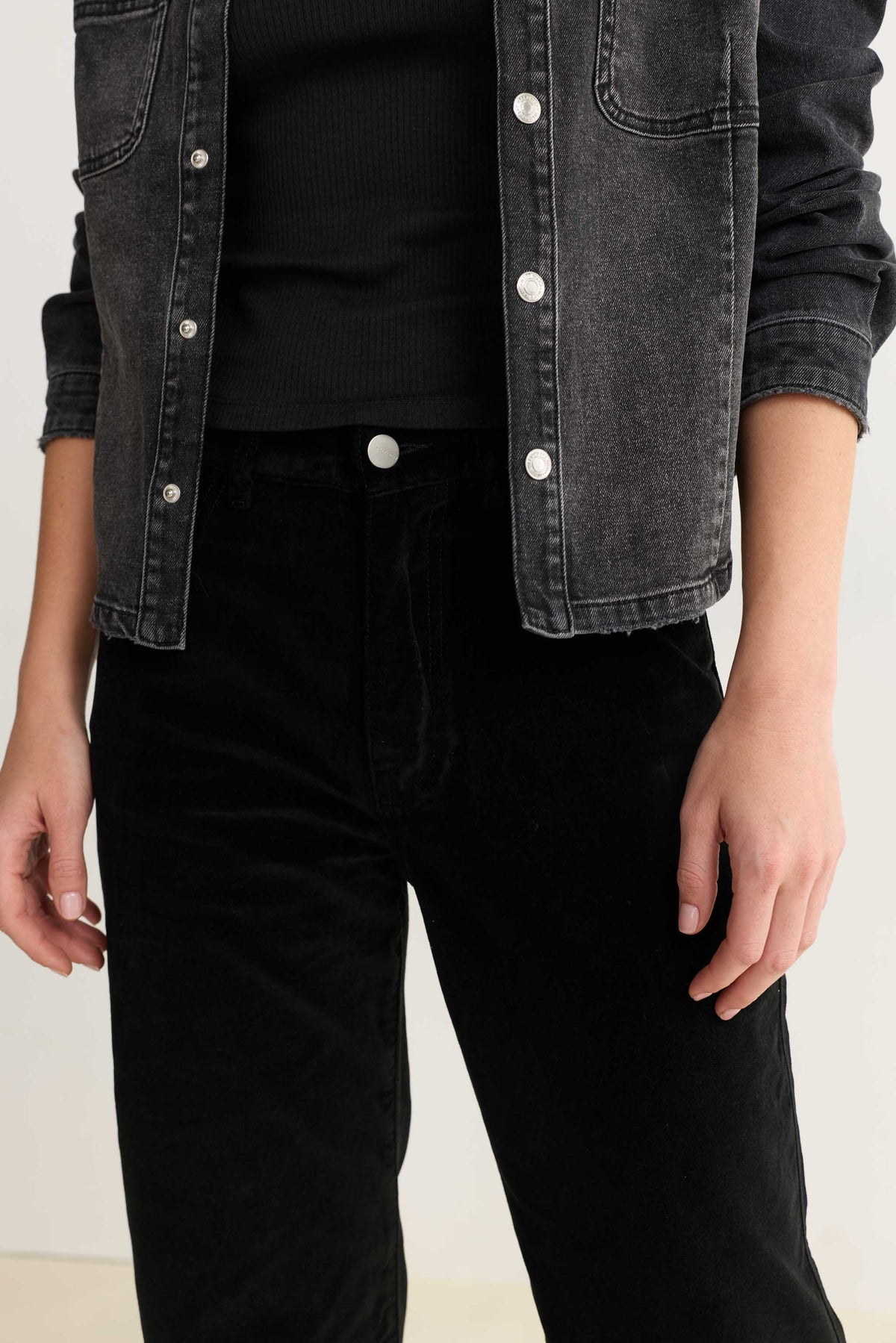 SAT - 90's Straight Jeans - Black Velvet