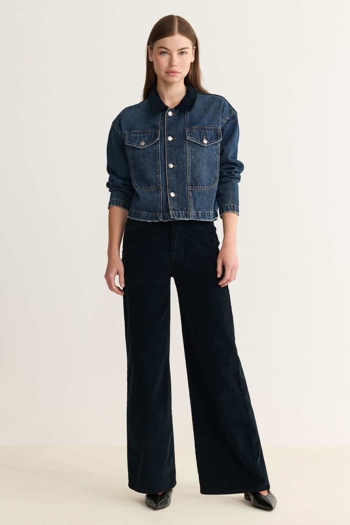 NCE Cord Wide Leg Jeans