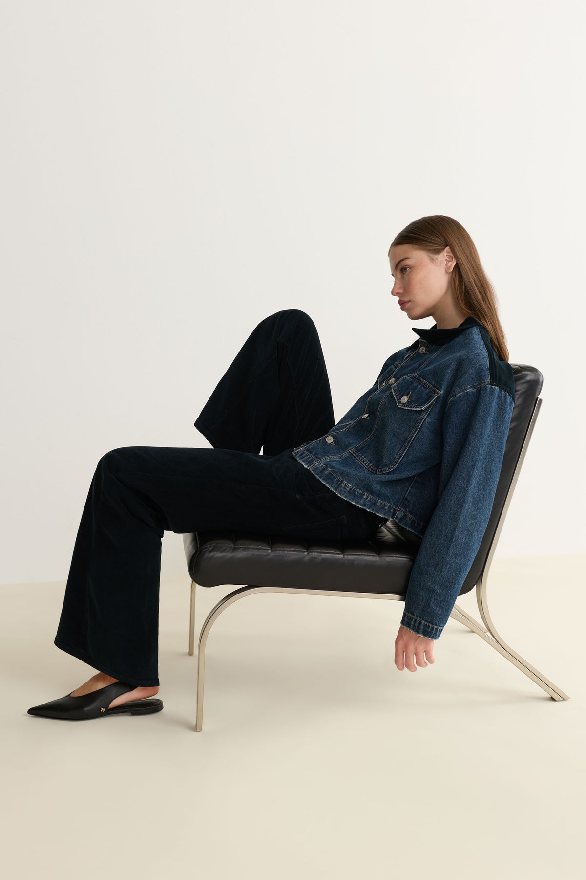 NCE Cord Wide Leg Jeans