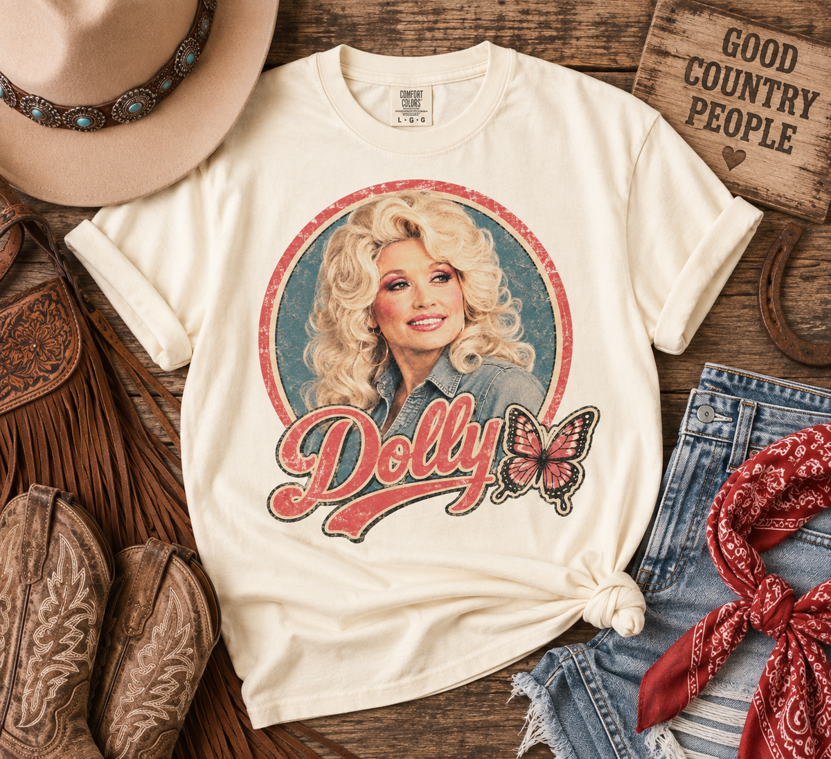 Dolly Vintage Western Graphic Tee