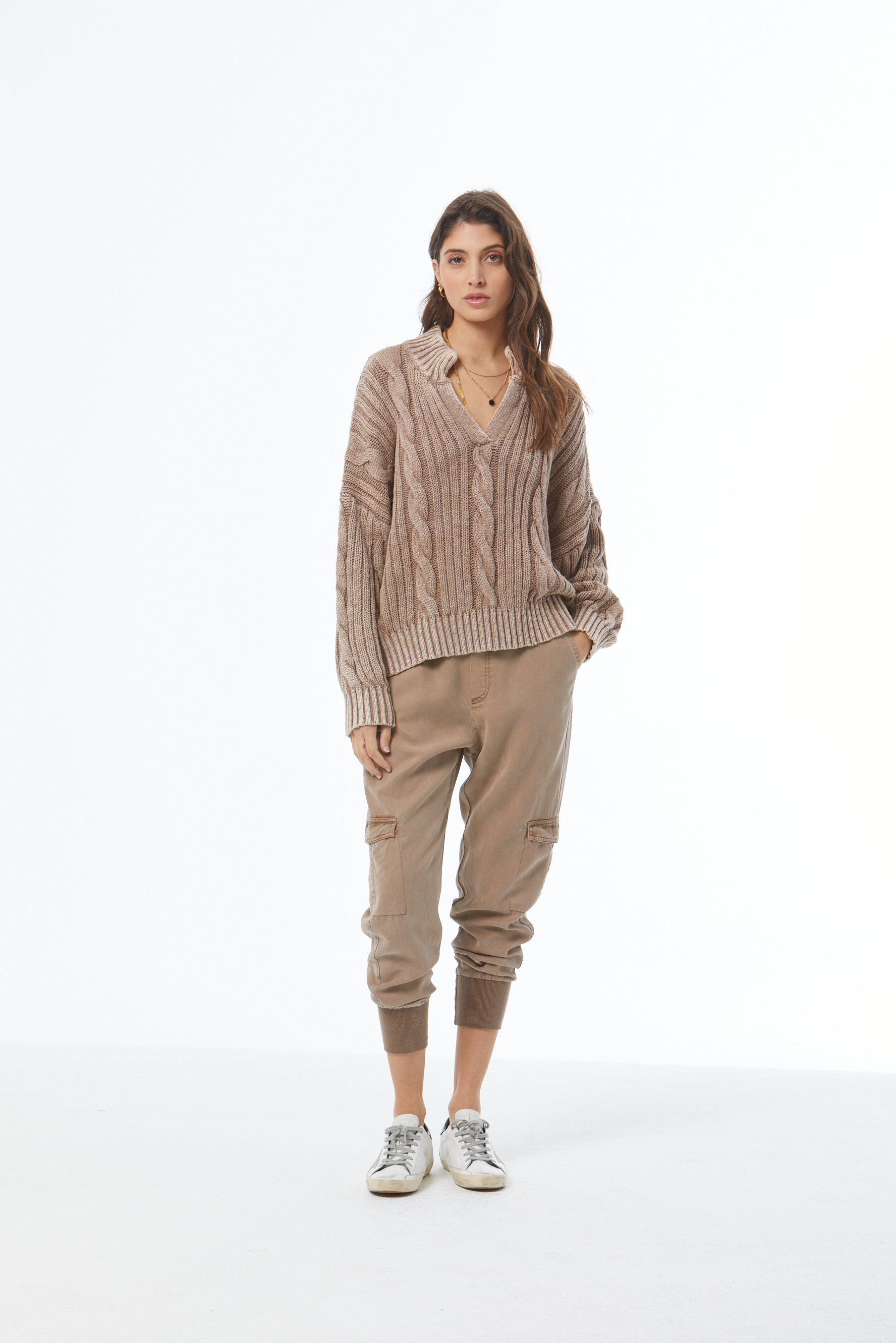 Auckland Sweater - Shitake Mineral Wash