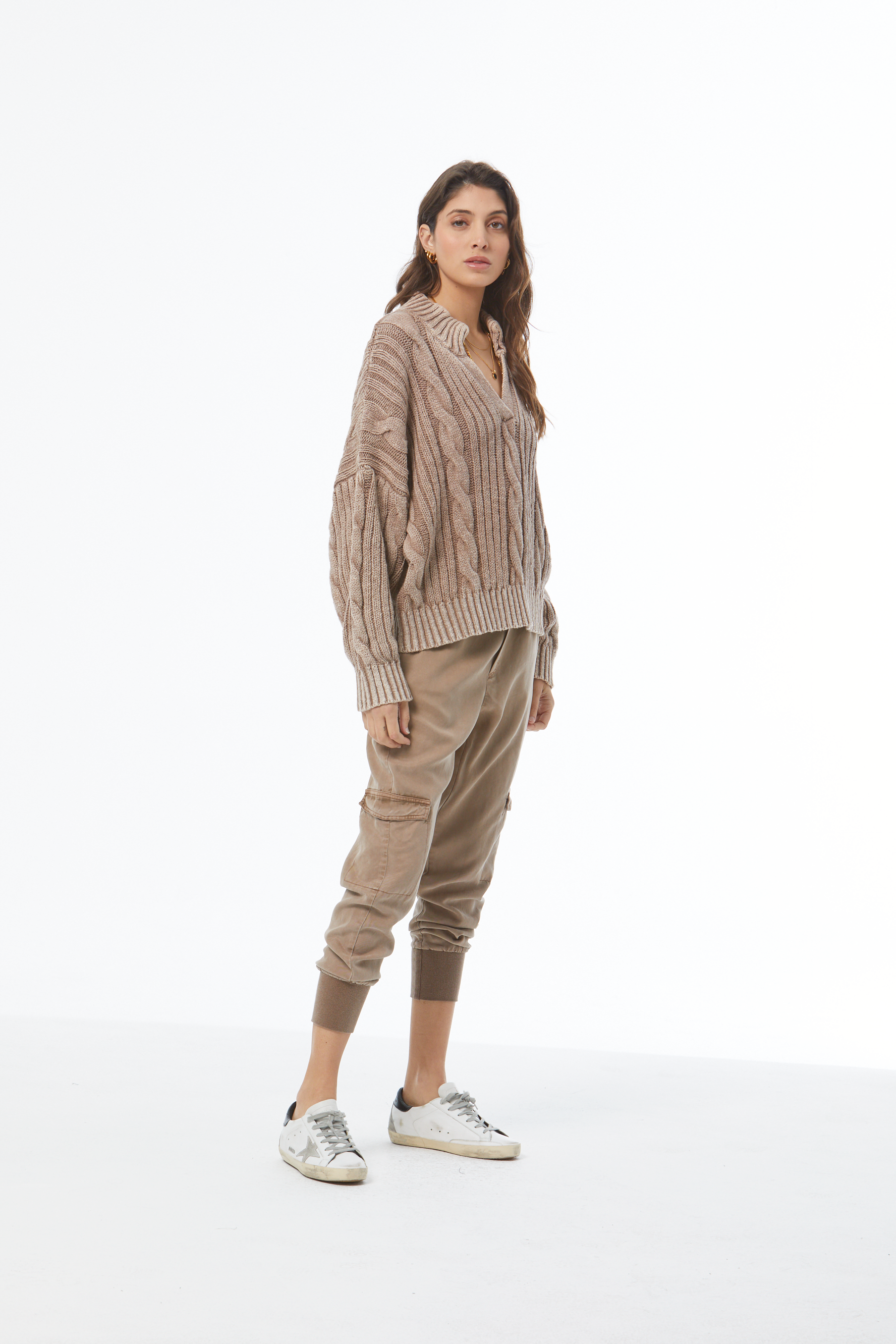 Auckland Sweater - Shitake Mineral Wash