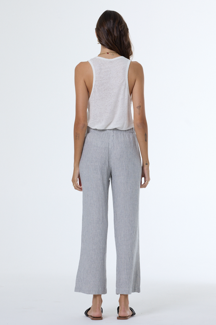 YFB Marlie Rail Road Stripe Crop Pant