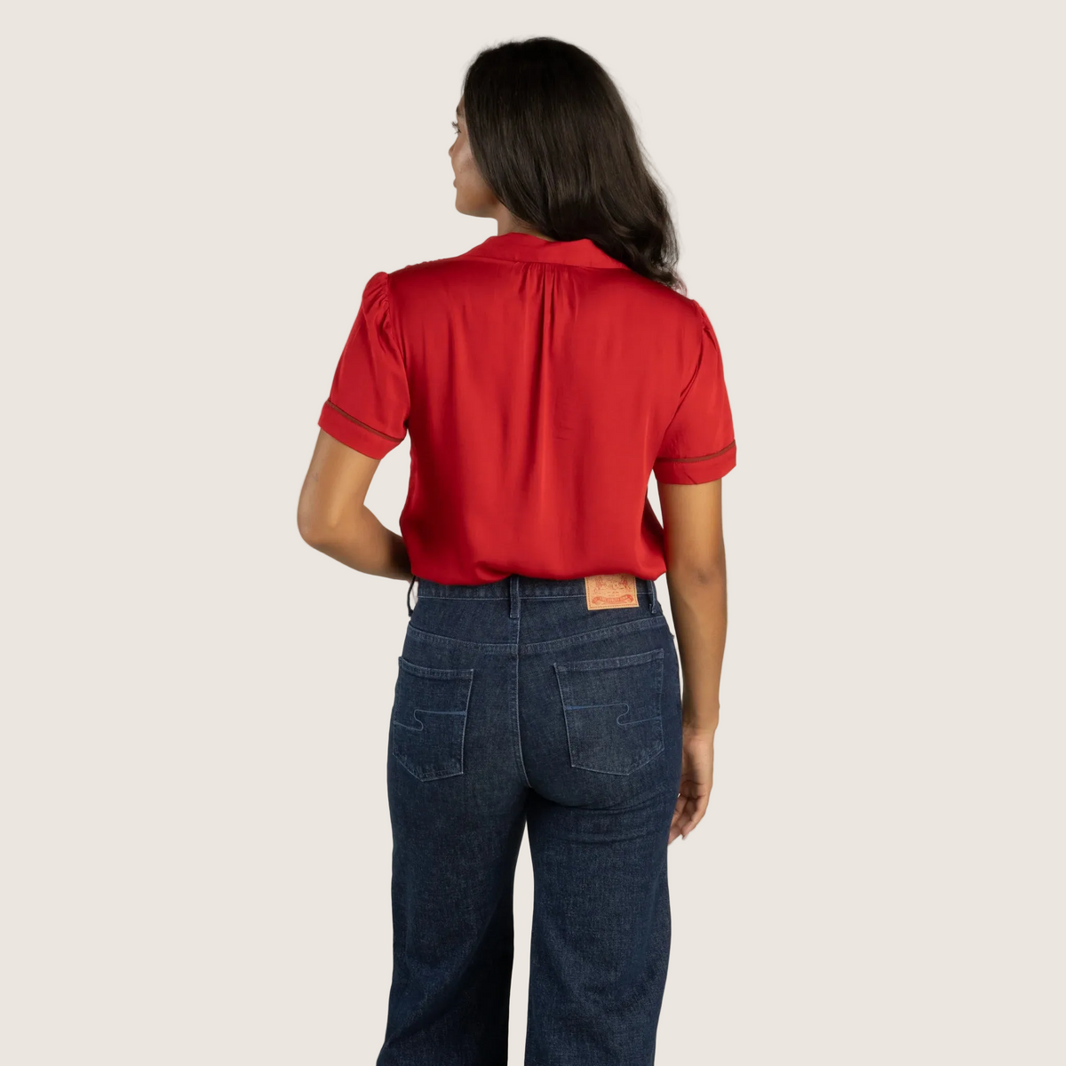 Sendero Cheyenne Western Blouse - Crimson