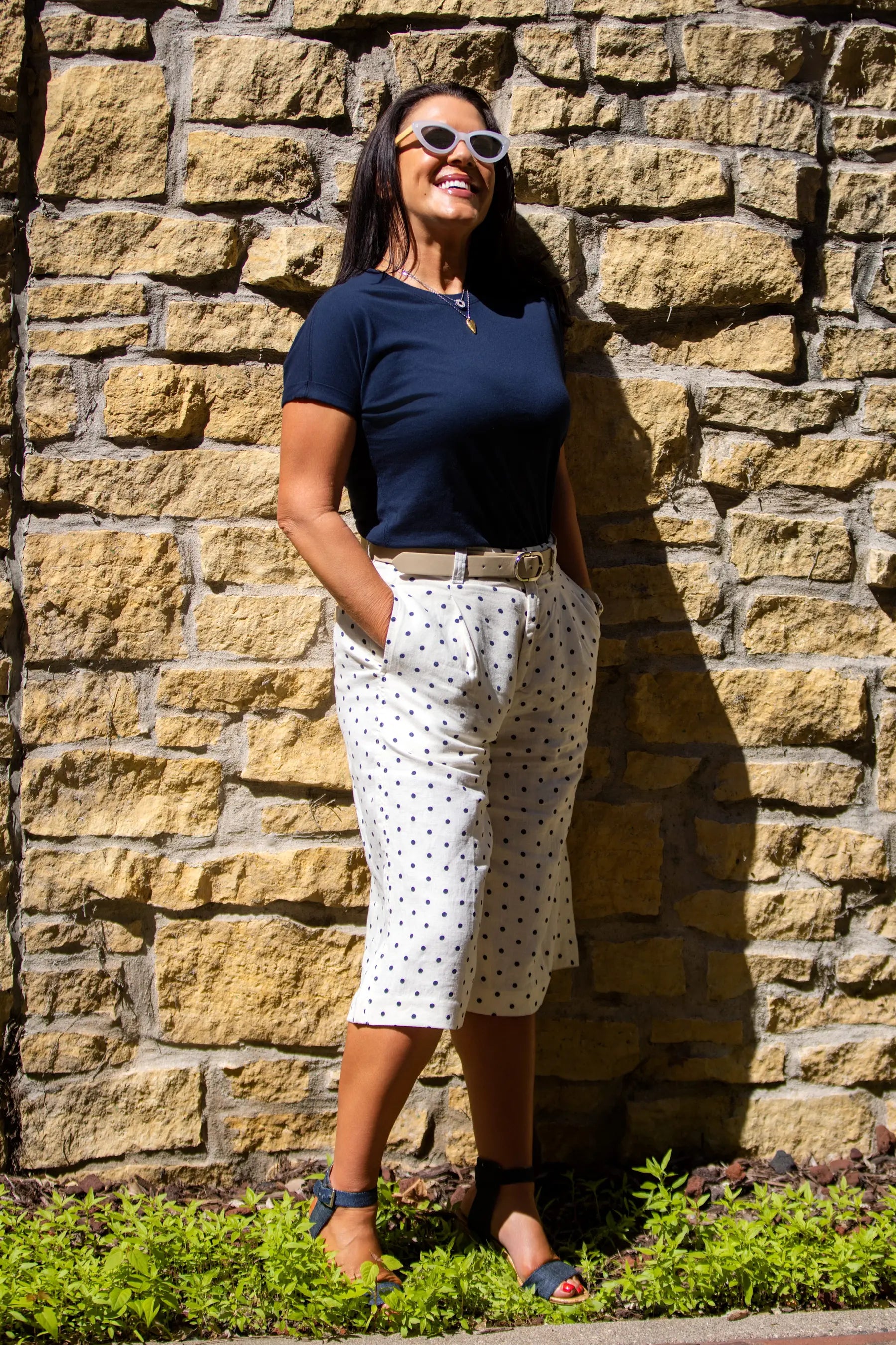Hepburn Short High Rise Pleated 14.5"