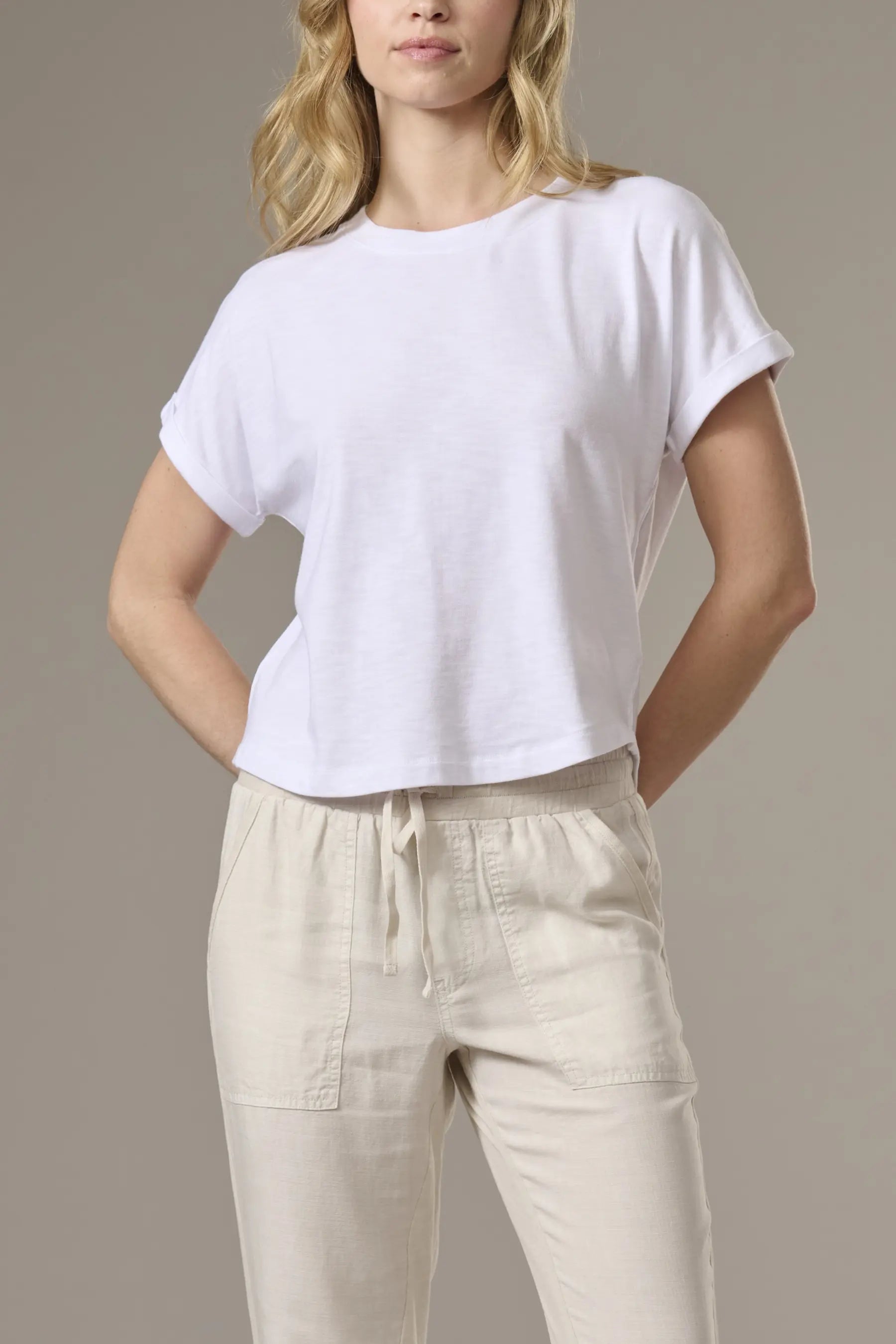 Skye Slub Tee - White